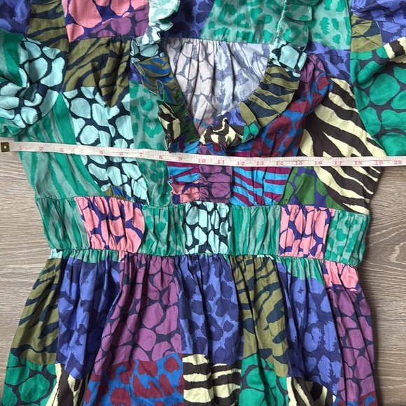 Geisha Designs for Anthropologie Long-Sleeve Printed Maxi Dress Large - Picture 13 of 15